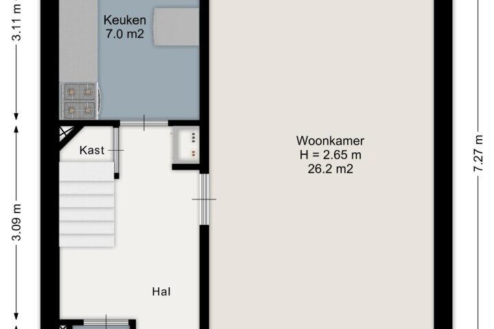Plattegrond – Hoontebrink 12, Enschede