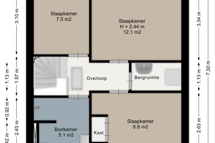 Plattegrond – Hoontebrink 12, Enschede