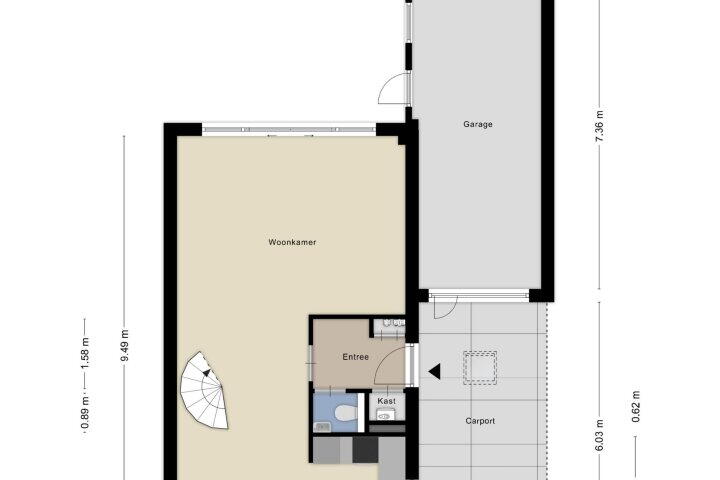 Plattegrond – Horst 26 62, Lelystad