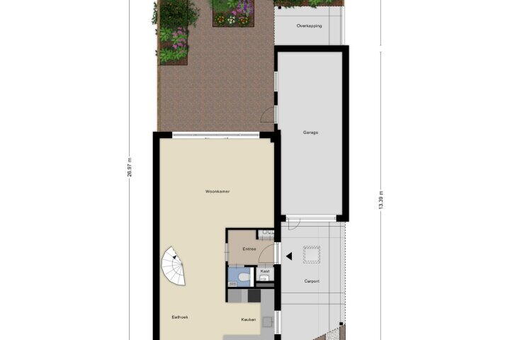 Plattegrond – Horst 26 62, Lelystad