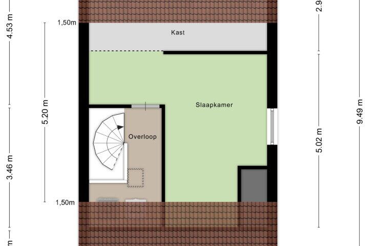 Plattegrond – Horst 26 62, Lelystad