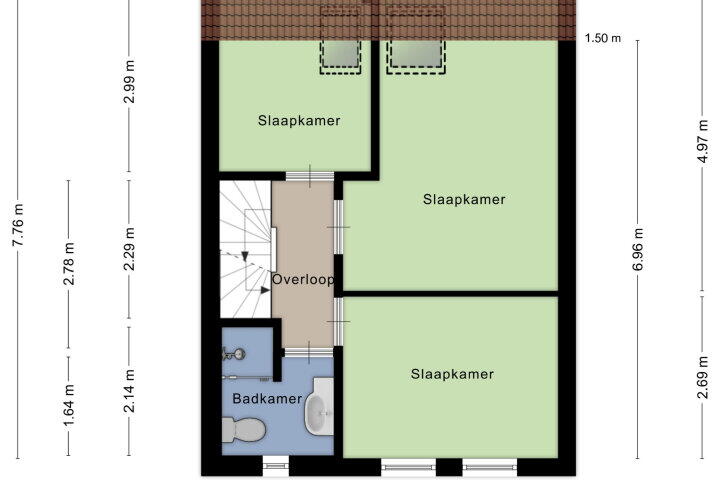 Plattegrond – Horstacker 2139, Nijmegen