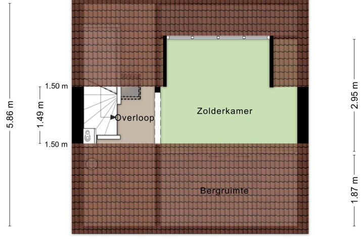 Plattegrond – Horstacker 2139, Nijmegen