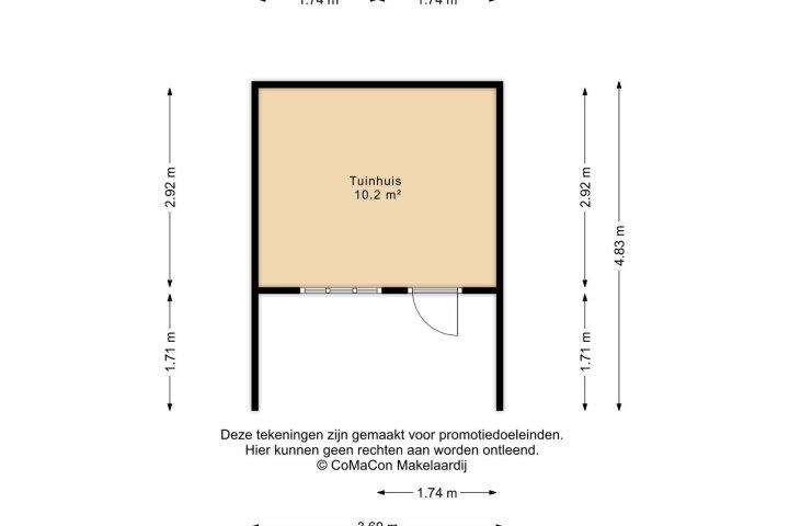Plattegrond – Horsterweg 28, Castenray