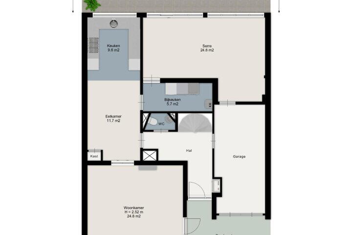 Plattegrond – Horstlindelaan 3, Enschede
