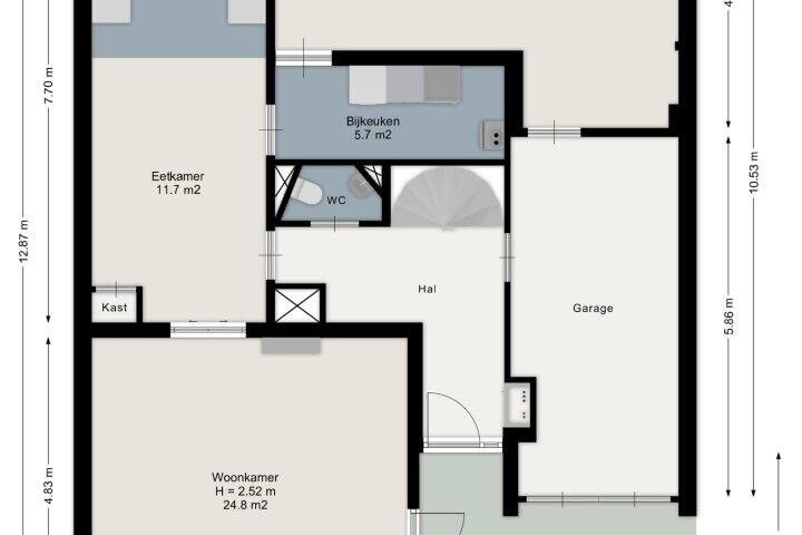Plattegrond – Horstlindelaan 3, Enschede