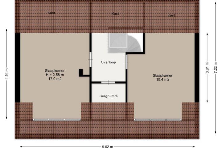 Plattegrond – Horstlindelaan 3, Enschede