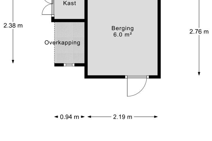Plattegrond – Horststraat 16, Arnhem