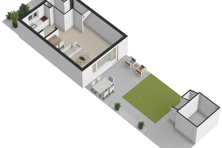 Plattegrond – Horststraat 16, Arnhem