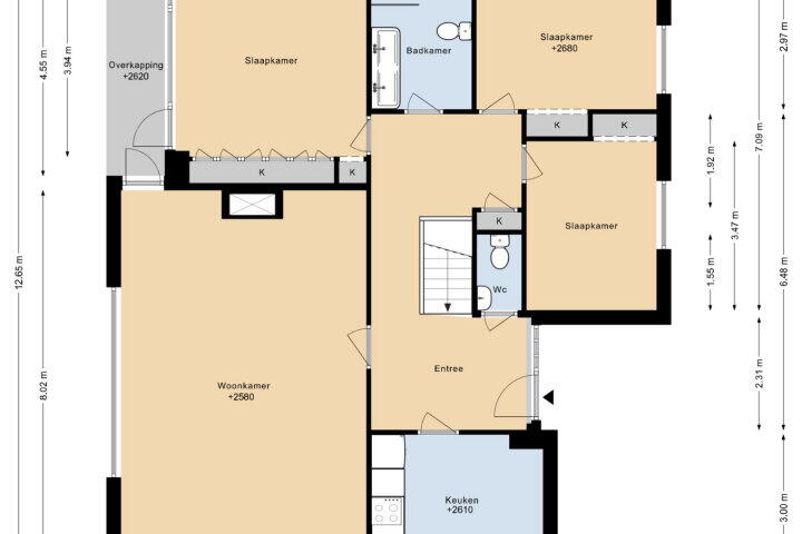 Plattegrond – Houbiersstraat 25, Simpelveld