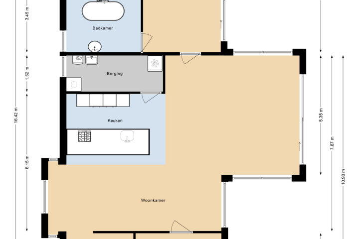 Plattegrond – Houtduiflaan 14, Brunssum