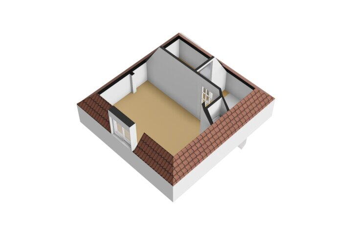 Plattegrond – Houtenstraat 1, Gouda