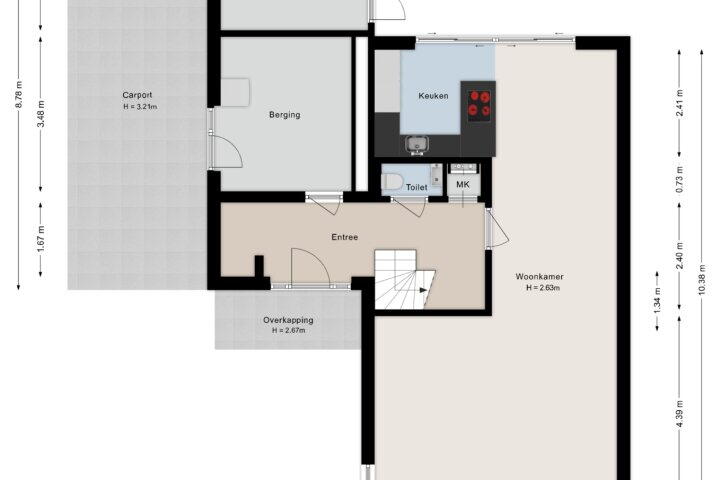 Plattegrond – Houthaven 9, Steenwijk