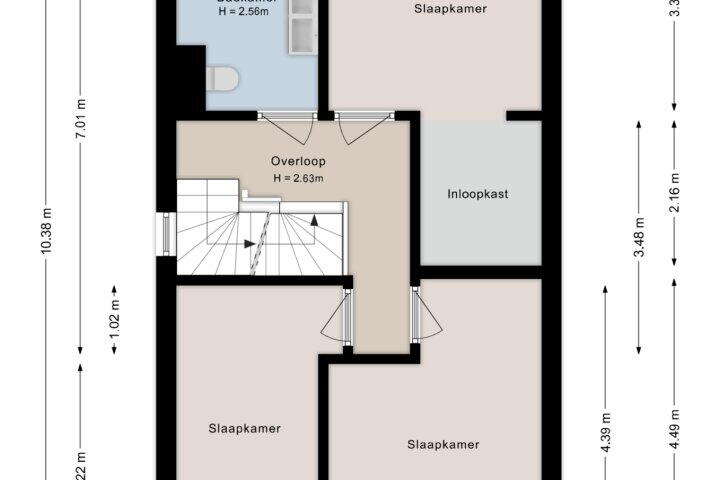 Plattegrond – Houthaven 9, Steenwijk