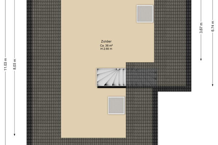 Plattegrond – Houtlaan 117, Assen
