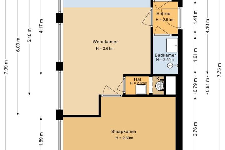 Plattegrond – Houtmarkt 9 A, Breda