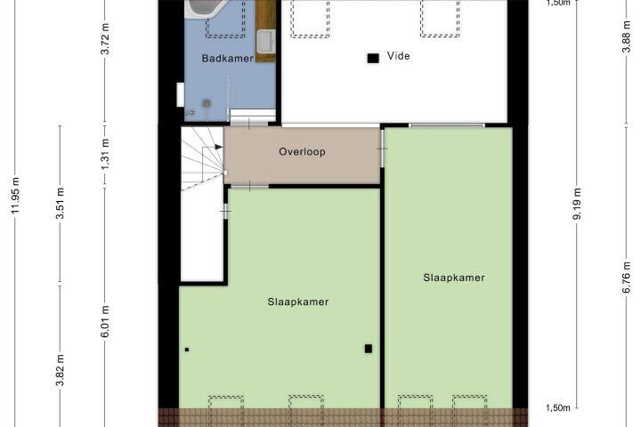 Plattegrond – Houtsestraat 2 A, Balgoij