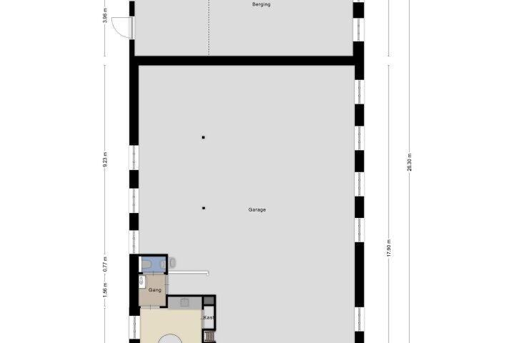 Plattegrond – Houtsestraat 2 A, Balgoij