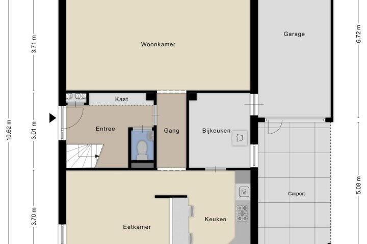 Plattegrond – Houtsingel 4, Boskoop