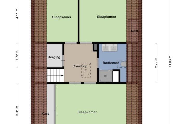 Plattegrond – Houtsingel 4, Boskoop