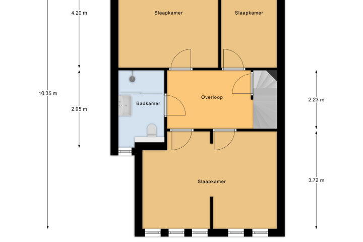 Plattegrond – Houtwal 21, Vlissingen