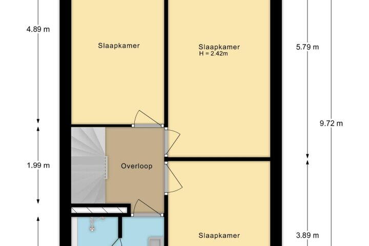 Plattegrond – Houtzagersdonk 206, Apeldoorn
