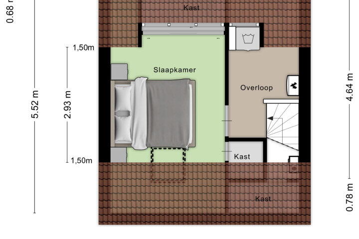 Plattegrond – Hoveniersberg 92, Roosendaal