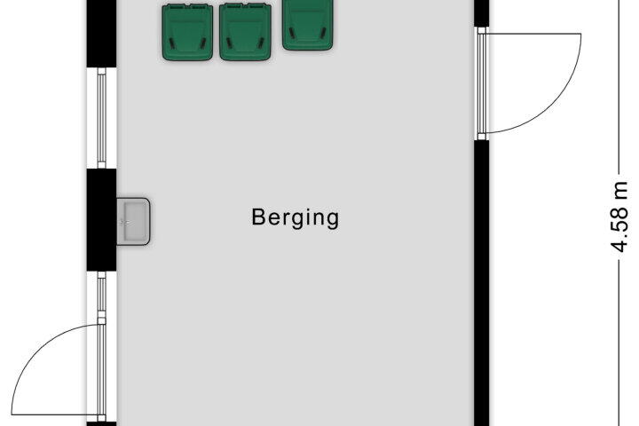 Plattegrond – Hoveniersberg 92, Roosendaal
