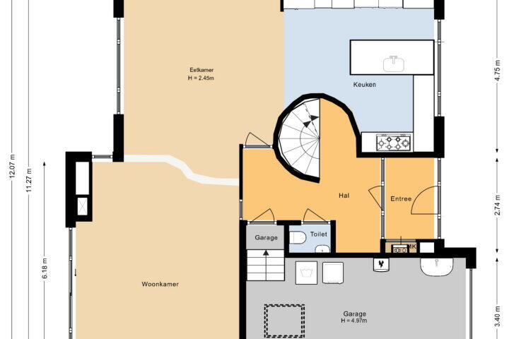 Plattegrond – H. Soeteboomstraat 21, Zaandam