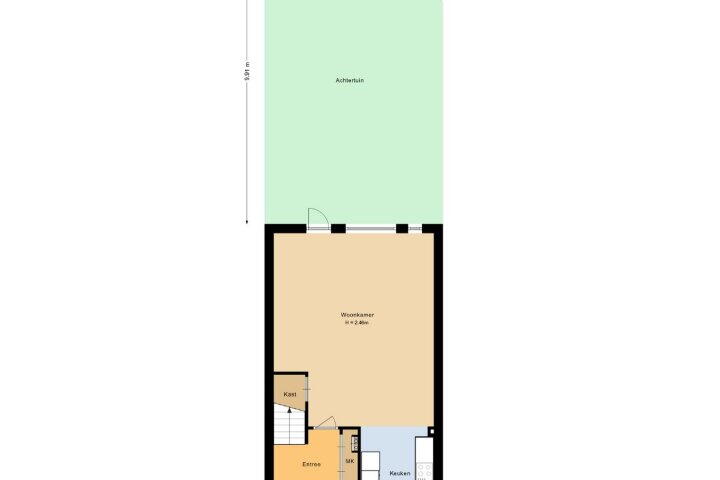Plattegrond – Huiserf 23, Breda