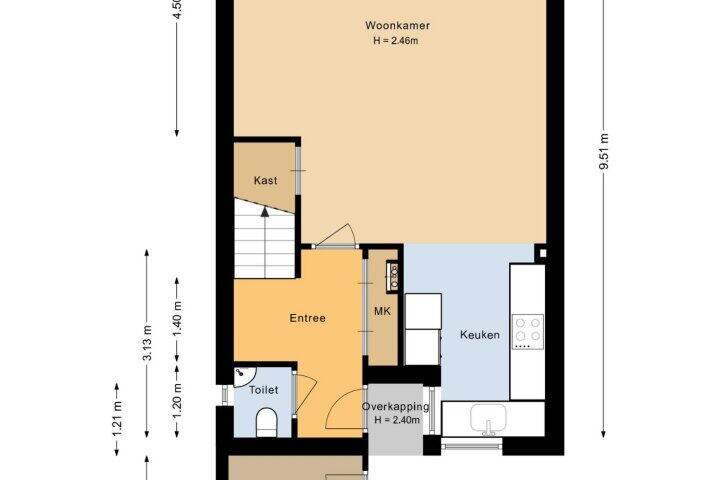 Plattegrond – Huiserf 23, Breda