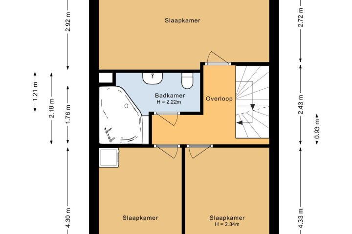 Plattegrond – Huiserf 23, Breda