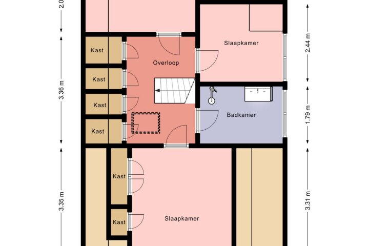 Plattegrond – Huizumerlaan 79, Leeuwarden