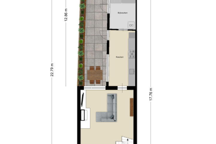 Plattegrond – Hulsdonksestraat 37, Roosendaal