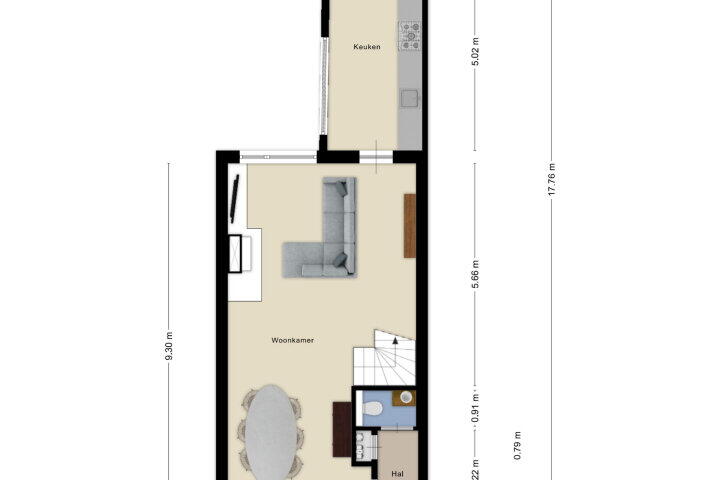 Plattegrond – Hulsdonksestraat 37, Roosendaal