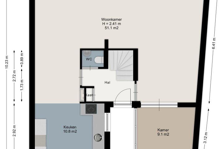 Plattegrond – Humphrey Bogartstraat 6, Almere