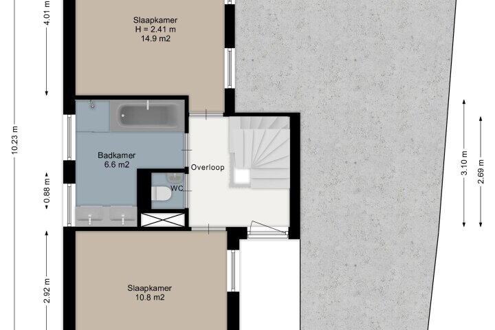 Plattegrond – Humphrey Bogartstraat 6, Almere
