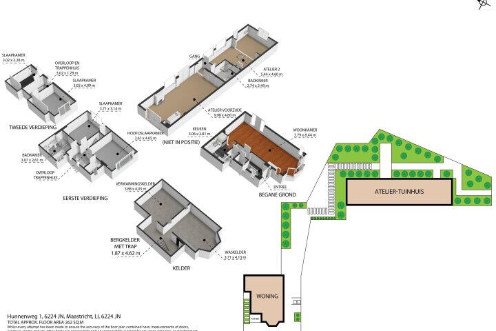 Plattegrond – Hunnenweg 1, Maastricht