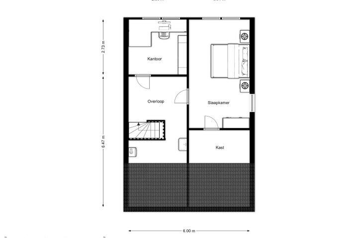 Plattegrond – Hunze 28, Drachten