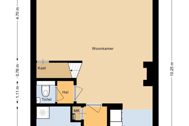 Plattegrond – Hunze 8, Heerhugowaard