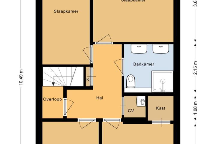 Plattegrond – Hunze 8, Heerhugowaard