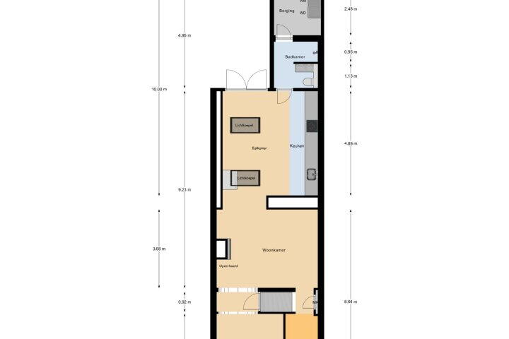 Plattegrond – Huskensweg 45, Heerlen