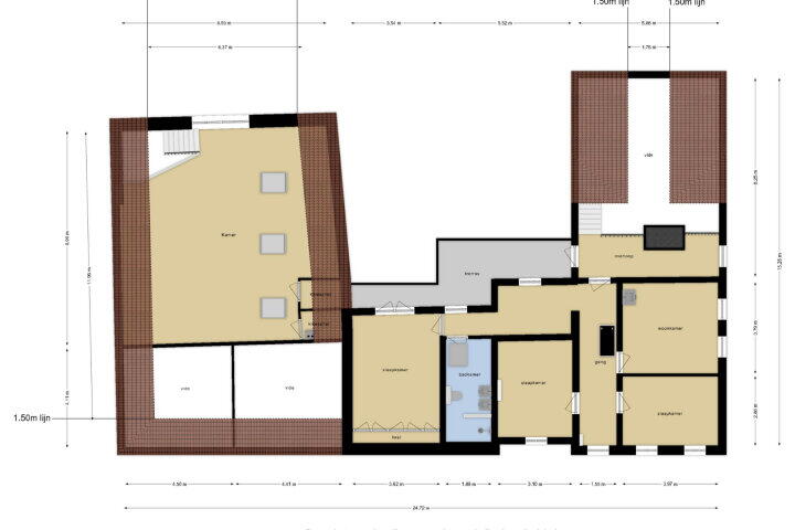 Plattegrond – Hussenbergstraat 25, Geulle
