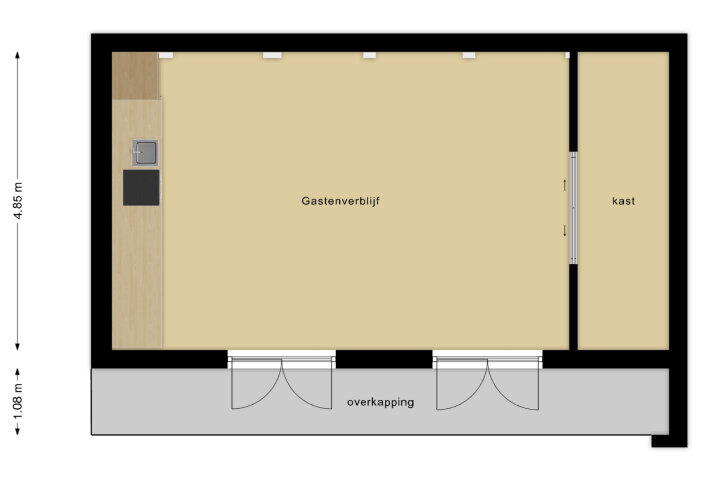 Plattegrond – Hussenbergstraat 25, Geulle