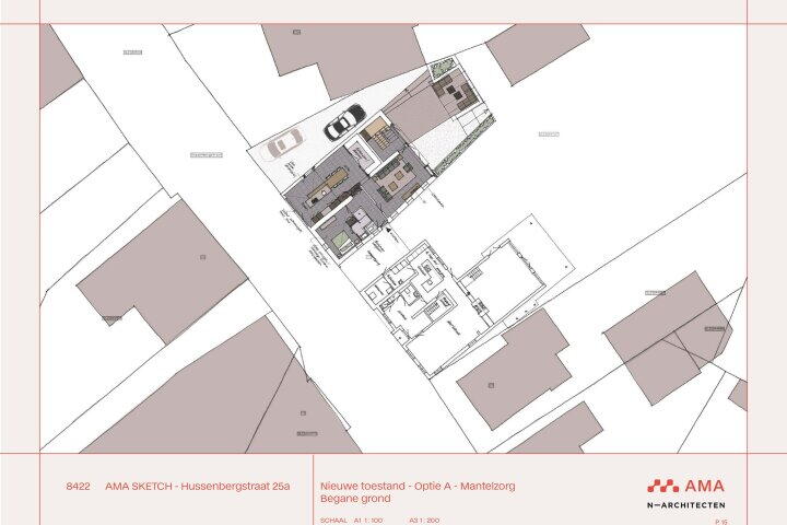 Plattegrond – Hussenbergstraat 25, Geulle