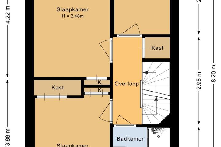 Plattegrond – Huygenhoekring 107, Heerhugowaard
