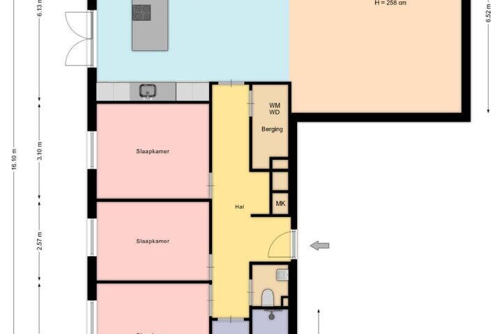 Plattegrond – IJburglaan 1445, Amsterdam