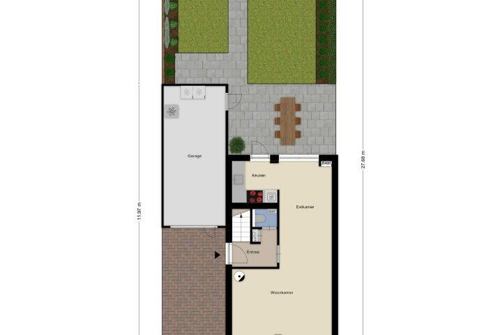 Plattegrond – Imkerberg 12, Roosendaal