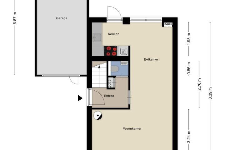 Plattegrond – Imkerberg 12, Roosendaal
