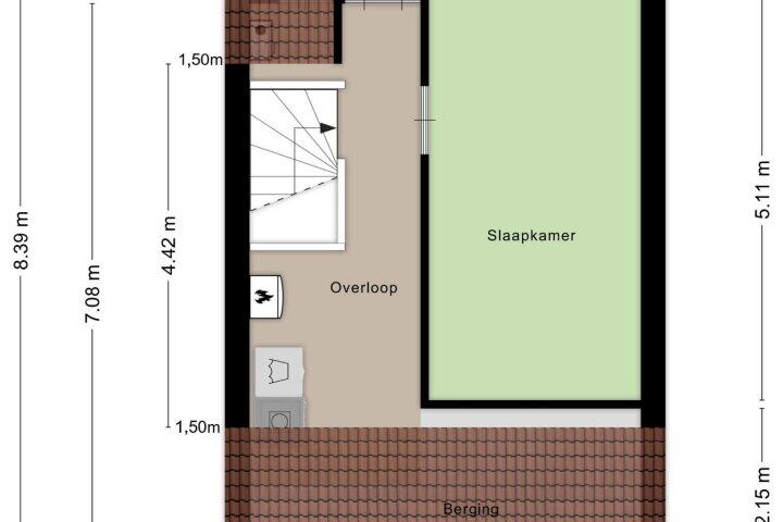 Plattegrond – Imkerberg 12, Roosendaal